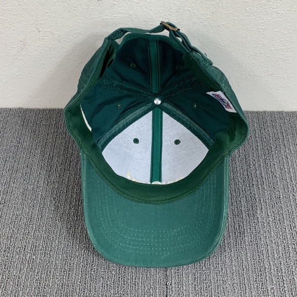 Vintage Fruchey Baseball Hat Mens Adjustable Green Strapback Cap Made in America - Picture 9 of 12